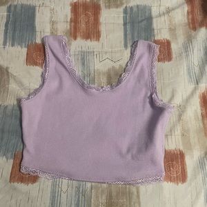purple tank top
